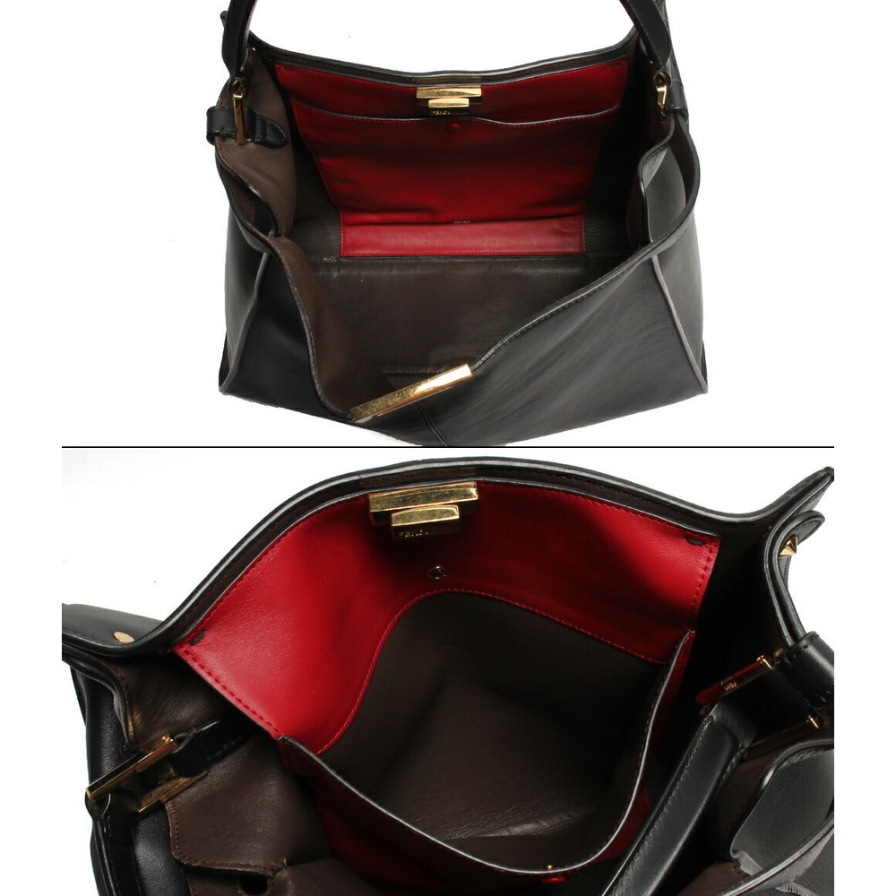 Fendi Tote Peekaboo Shoulder Bag Leather - Picture 3 of 6